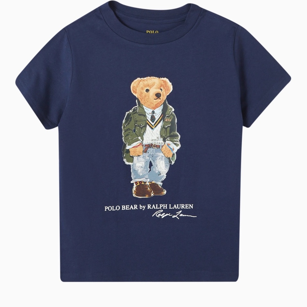 Polo by Ralph Lauren Blue Bear Graphic Tee